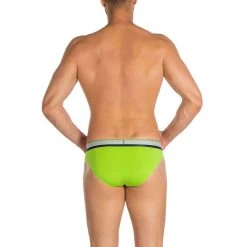 Obviously PrimeMan AnatoMAX Hipster Brief - Lime Green -Bown Of London shop obviously primeman anatomax hipster brief lime green 31036933