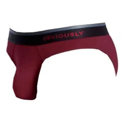 Obviously PrimeMan AnatoMAX Hipster Brief - Maroon Burgundy -Bown Of London shop obviously primeman anatomax hipster brief maroon burgundy 31036937