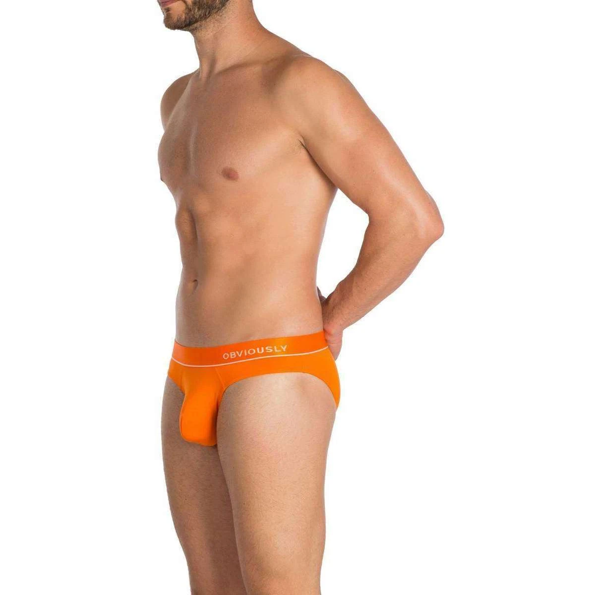 Obviously PrimeMan AnatoMAX Hipster Brief - Orange 8 Obviously PrimeMan AnatoMAX Hipster Brief - Orange - Image 6