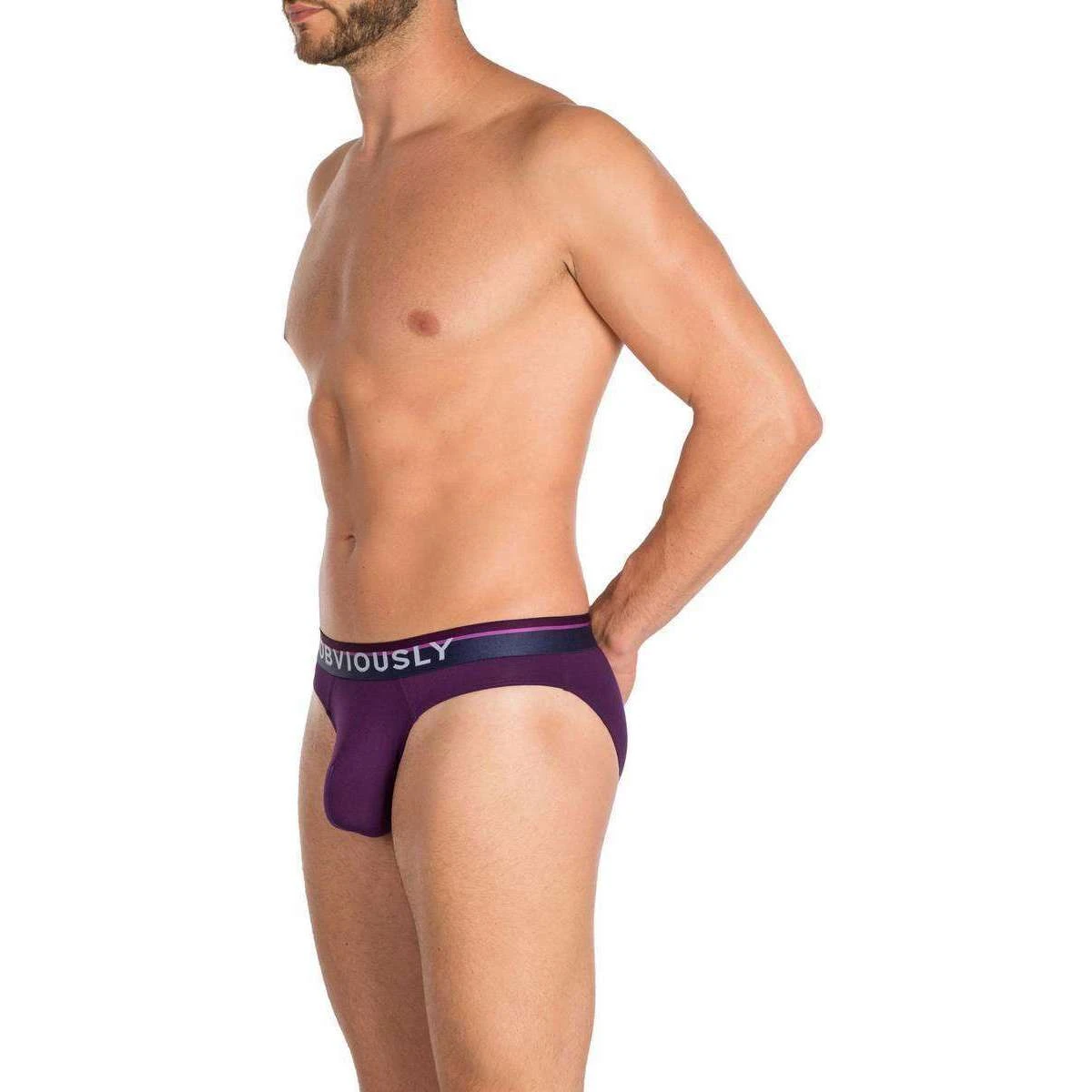Obviously PrimeMan AnatoMAX Hipster Brief - Purple 8 Obviously PrimeMan AnatoMAX Hipster Brief - Purple - Image 6