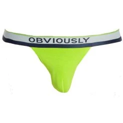 Obviously PrimeMan AnatoMAX Jockstrap - Lime Green