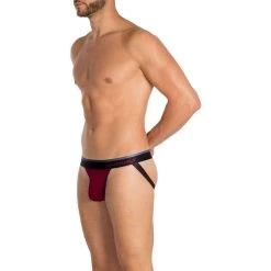 Obviously PrimeMan AnatoMAX Jockstrap - Maroon Burgundy -Bown Of London shop obviously primeman anatomax jockstrap maroon burgundy 31037016