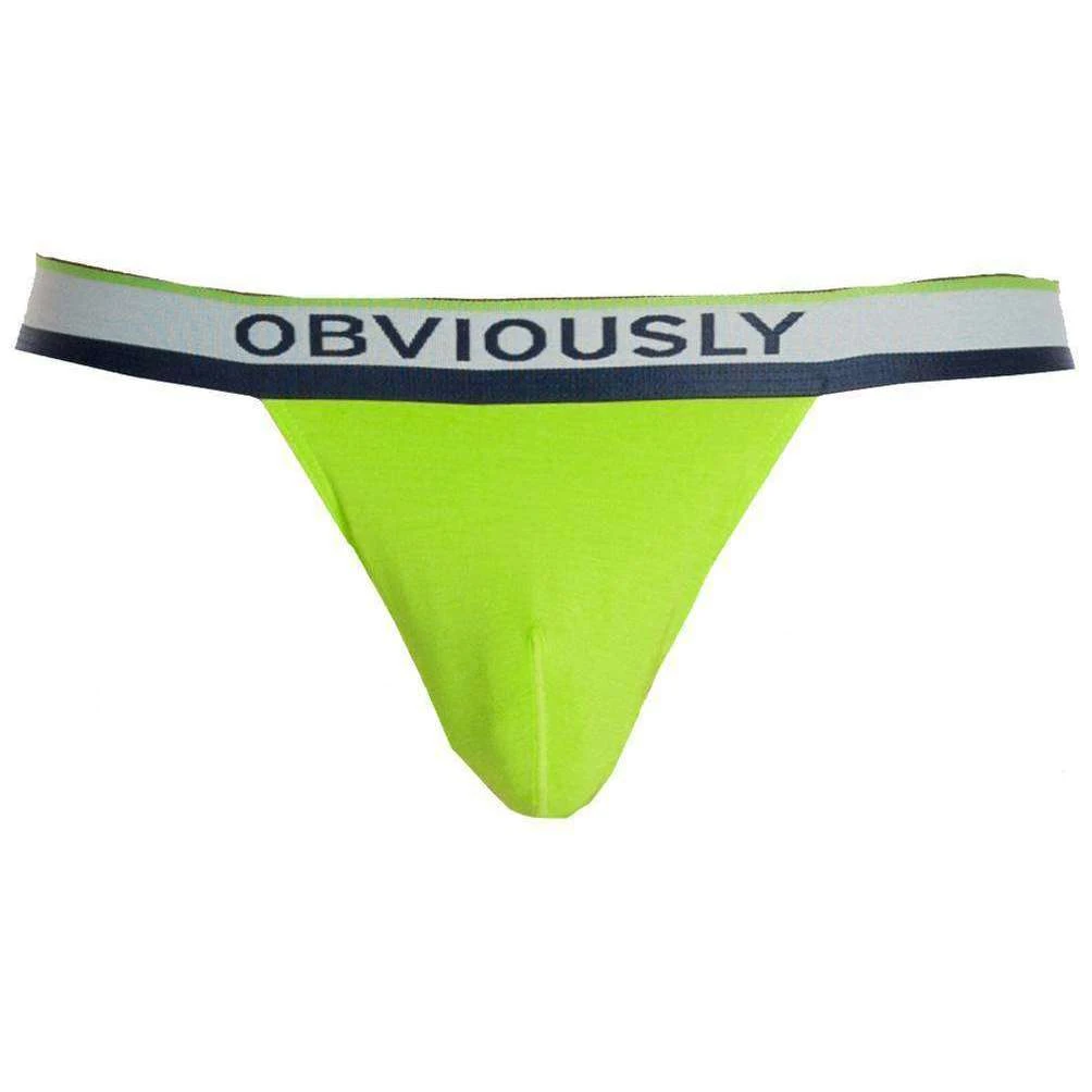 Obviously PrimeMan AnatoMAX Thong - Lime Green 3 Obviously PrimeMan AnatoMAX Thong - Lime Green