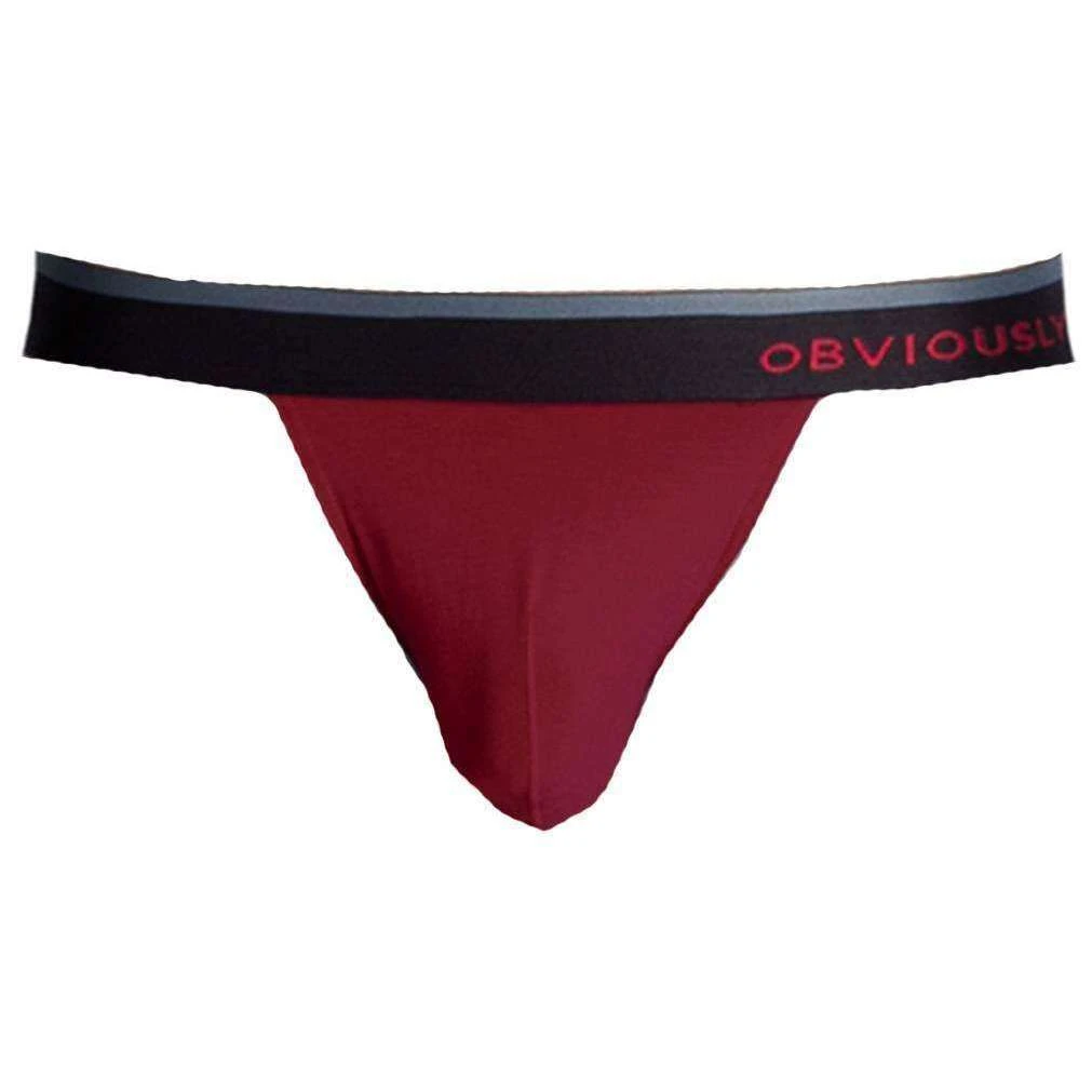 Obviously PrimeMan AnatoMAX Thong - Maroon Burgundy 5 Obviously PrimeMan AnatoMAX Thong - Maroon Burgundy - Image 3