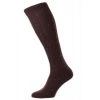 Pantherella Addison Cotton Fil D'Ecosse Over The Calf Socks - Burgundy -Bown Of London shop pantherella addison cotton fil decosse over the calf socks burgundy 31054474