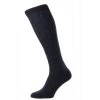 Pantherella Addison Cotton Fil D'Ecosse Over The Calf Socks - Navy -Bown Of London shop pantherella addison cotton fil decosse over the calf socks navy 31054476