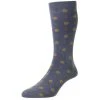Pantherella Bryn Circle Motif Sea Island Cotton Socks - Smoke Grey 2 Pantherella Bryn Circle Motif Sea Island Cotton Socks - Smoke Grey -Bown Of London shop pantherella bryn circle motif sea island cotton socks smoke grey 32354953