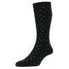 Pantherella Byrd Egyptian Cotton Socks - Black -Bown Of London shop pantherella byrd egyptian cotton socks black 31054483