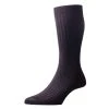 Pantherella Danvers Rib Cotton Lisle Socks - Black -Bown Of London shop pantherella danvers rib cotton lisle socks black 31037572