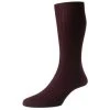 Pantherella Danvers Rib Cotton Lisle Socks - Burgundy -Bown Of London shop pantherella danvers rib cotton lisle socks burgundy 31037573