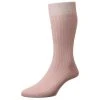 Pantherella Danvers Rib Cotton Lisle Socks - Dusky Pink -Bown Of London shop pantherella danvers rib cotton lisle socks dusky pink 31037578
