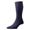 Pantherella Danvers Rib Cotton Lisle Socks - Navy 2 Pantherella Danvers Rib Cotton Lisle Socks - Navy -Bown Of London shop pantherella danvers rib cotton lisle socks navy 31037581
