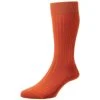 Pantherella Laburnum Merino Wool Socks - Burnt Orange -Bown Of London shop pantherella laburnum merino wool socks burnt orange 31037672