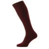 Pantherella Rutherford Merino Royale Wool Over The Calf Socks - Bordeaux Burgundy -Bown Of London shop pantherella rutherford merino royale wool over the calf socks bordeaux burgundy 32354961