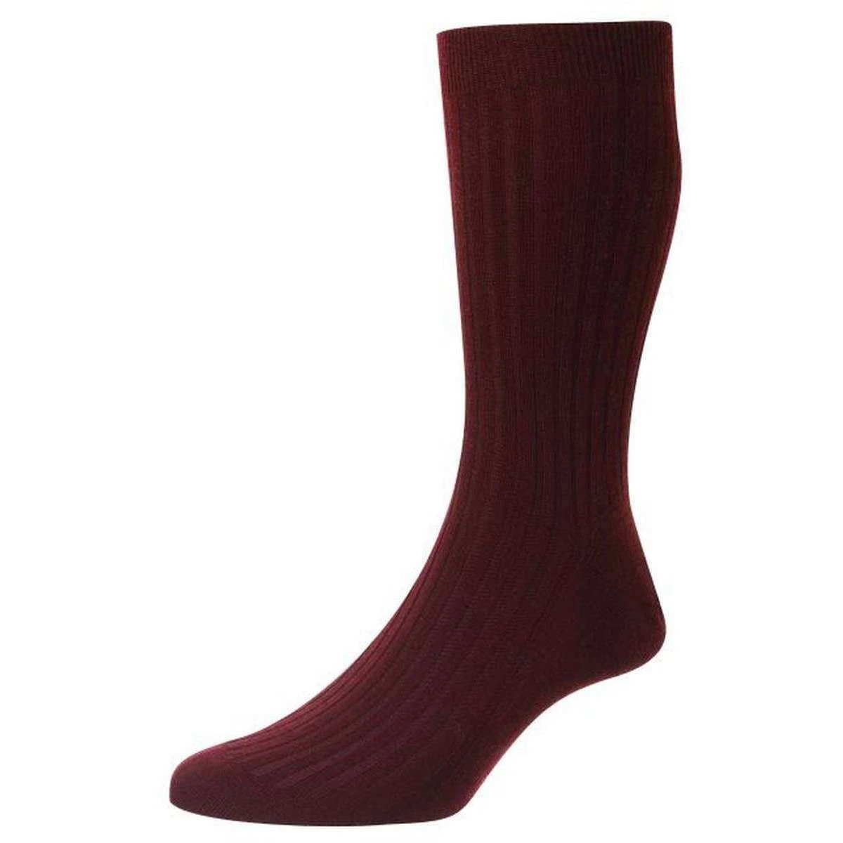 Pantherella Rutherford Merino Royale Wool Socks - Bordeaux Burgundy 3 Pantherella Rutherford Merino Royale Wool Socks - Bordeaux Burgundy