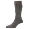 Pantherella Shelford New Spot Fil D'Ecosse Socks - Mid Grey Mix -Bown Of London shop pantherella shelford new spot fil decosse socks mid grey mix 31037795