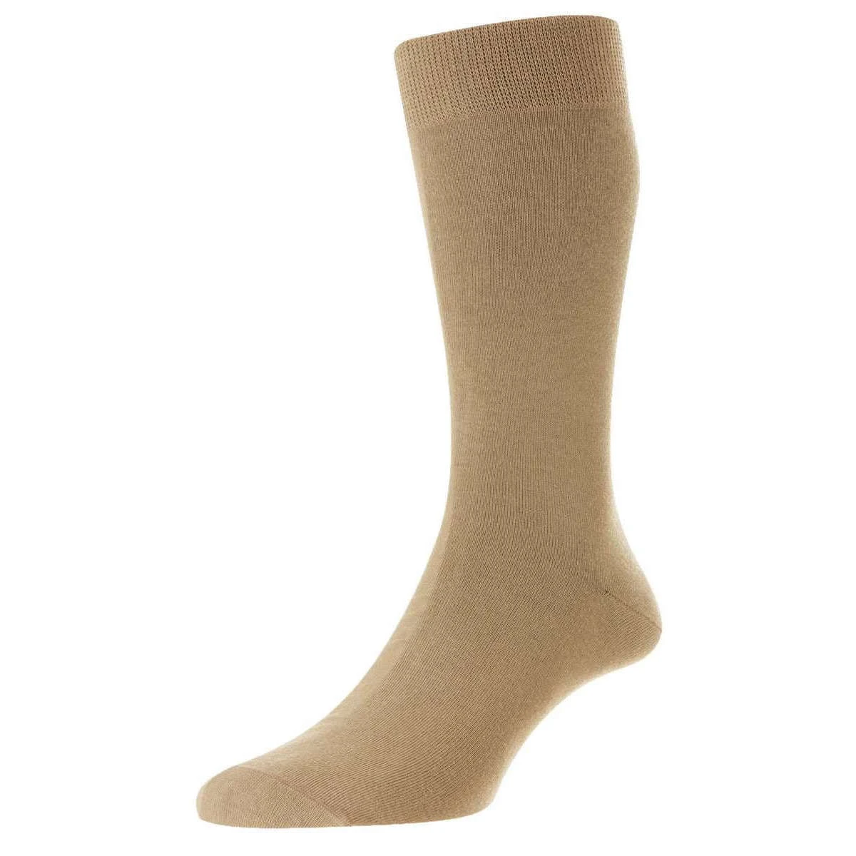 Pantherella Tavener Egyptian Cotton Socks - Light Khaki 3 Pantherella Tavener Egyptian Cotton Socks - Light Khaki