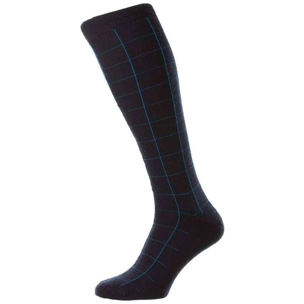 Pantherella Westleigh Merino Wool Over The Calf Socks - Navy 3 Pantherella Westleigh Merino Wool Over The Calf Socks - Navy