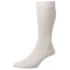 Pantherella Gadsbury Pindot Cotton Fil D'Ecosse Socks - Calico/Grey -Bown Of London shop product title 32359607
