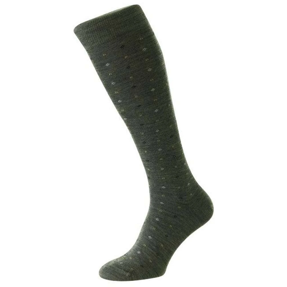 Pantherella Lewisham Neat Motif Merino Royale Over The Calf Socks - Mid Grey Mix 3 Pantherella Lewisham Neat Motif Merino Royale Over The Calf Socks - Mid Grey Mix