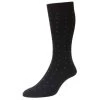 Pantherella Lewisham Neat Motif Merino Royale Socks - Black -Bown Of London shop product title 32359622