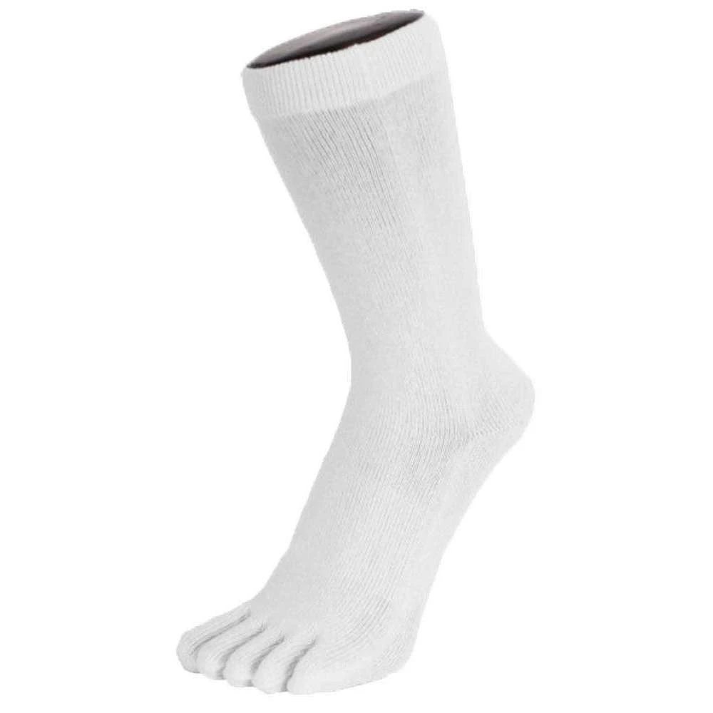 Toe Toe TOETOE Essential Mid Calf Socks - White 3 Toe Toe TOETOE Essential Mid Calf Socks - White