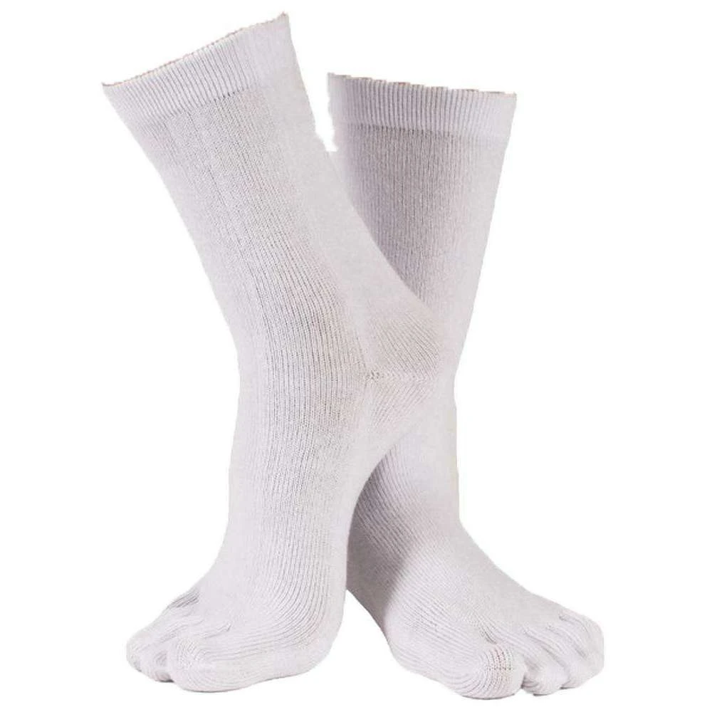 Toe Toe TOETOE Essential Mid Calf Socks - White 4 Toe Toe TOETOE Essential Mid Calf Socks - White - Image 2