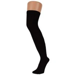 Toe Toe TOETOE Everyday Over The Knee Toe Socks - Black