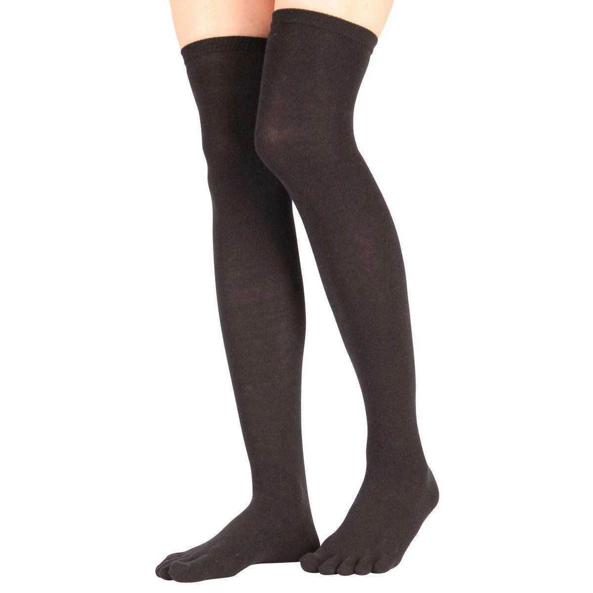 Toe Toe TOETOE Everyday Over The Knee Toe Socks - Black 4 Toe Toe TOETOE Everyday Over The Knee Toe Socks - Black - Image 2