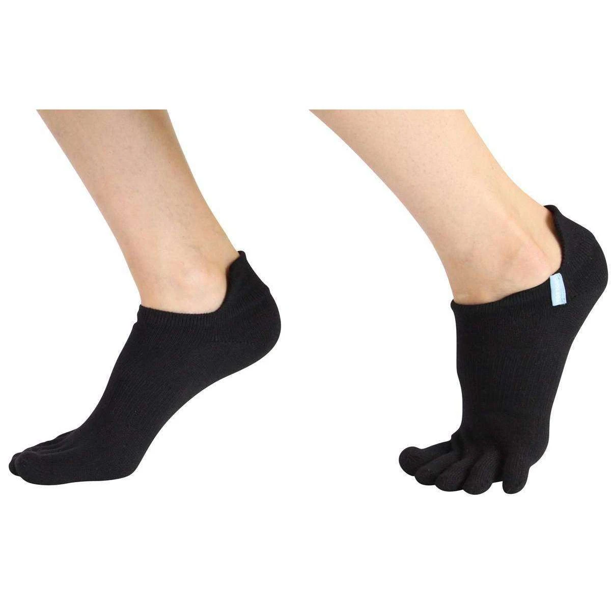 Toe Toe TOETOE Running Trainer Toe Socks - Black 4 Toe Toe TOETOE Running Trainer Toe Socks - Black - Image 2