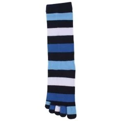 Toe Toe TOETOE Stripy Denim Toe Socks - Blue -Bown Of London shop toetoe stripy denim toe socks blue 31041650